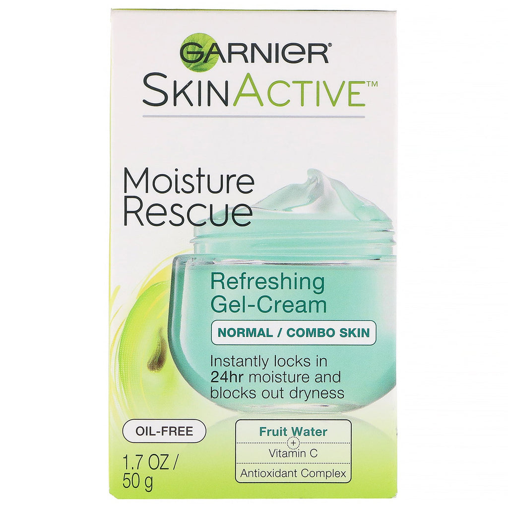 Garnier, SkinActive, Moisture Rescue Refreshing Gel-Cream, Normal/Combo Skin, 1.7 oz (50 g)