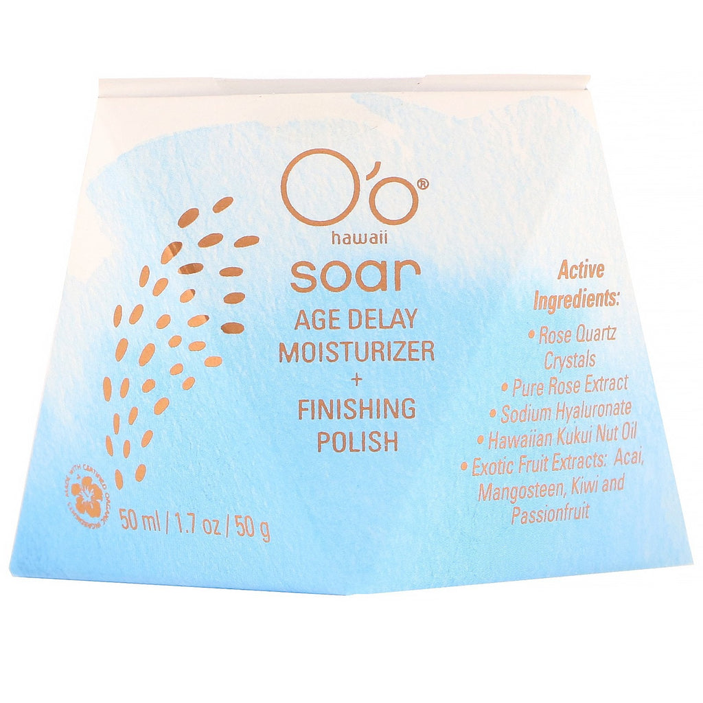 O'o Hawaii, Soar, Age Delay, Moisturizer + Finishing Polish, 1.7 oz (50 g)