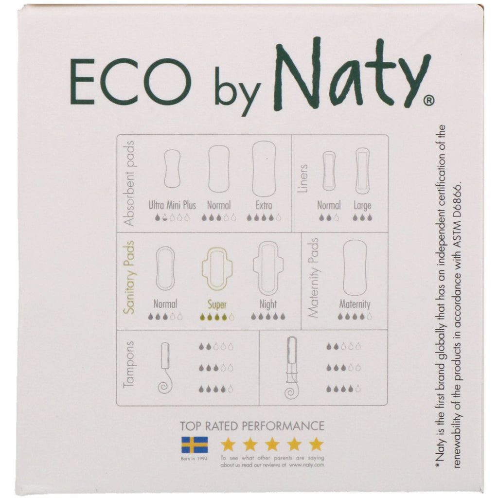 Naty, Thin Pads, Super, 13 Eco Pieces