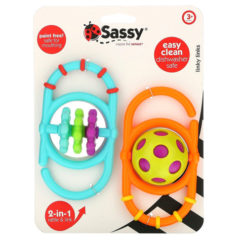 Sassy, Inspire The Senses, Linky Links, 3+ Months, 2 Piece Set