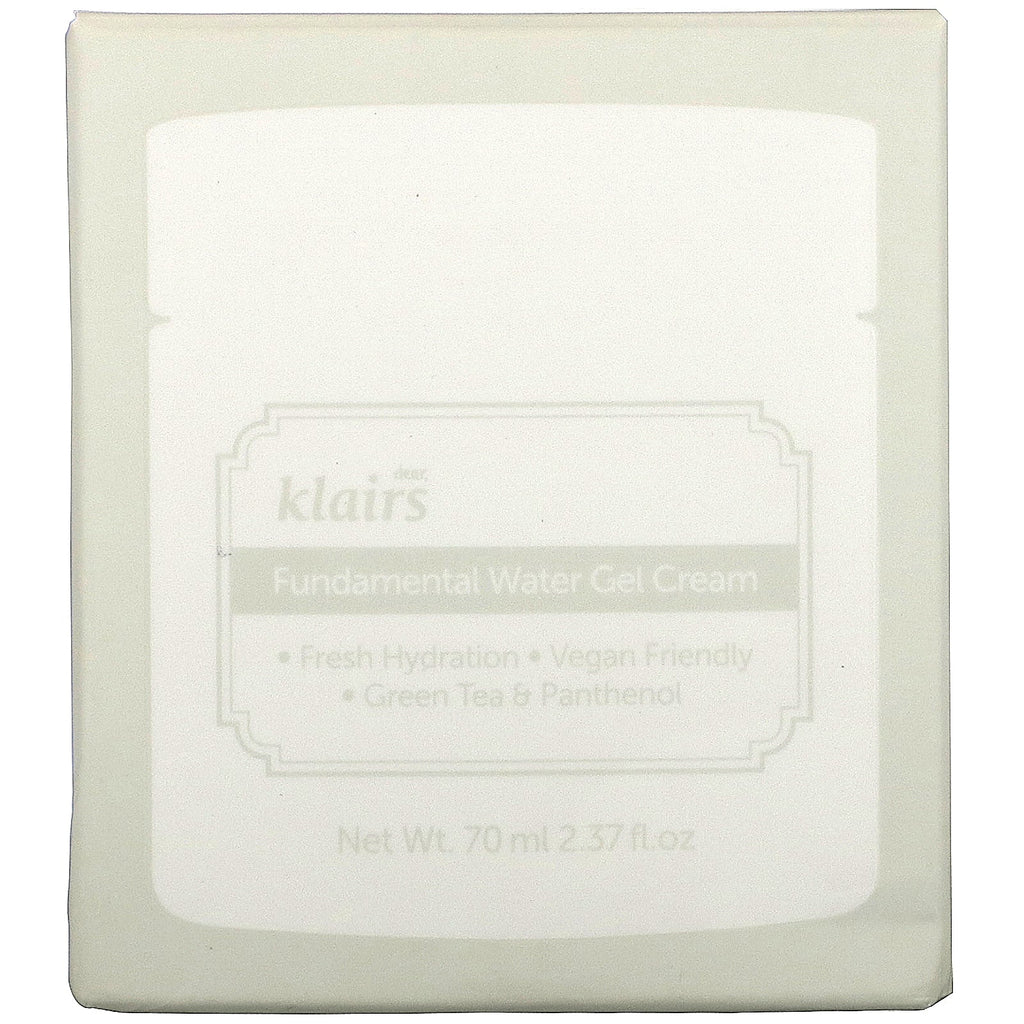 Dear, Klairs, Fundamental Water Gel Cream, 2.37 fl oz (70 ml)