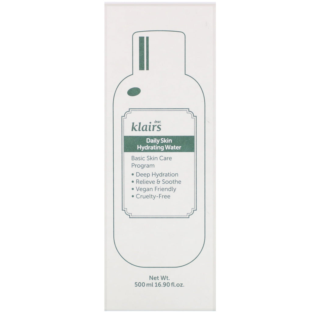 Dear, Klairs, Daily Skin Hydrating Water, 16.90 fl oz (500 ml)