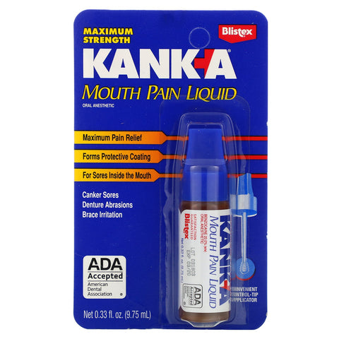 Blistex, Kank-A, Mouth Pain Liquid, 0.33 fl oz (9.75 ml)