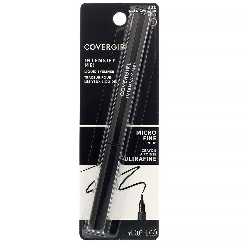 Covergirl, Intensify Me! Liquid Eyeliner, 300 Intense Black, .03 oz (1 ml)