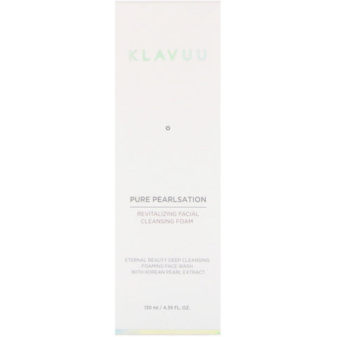 KLAVUU, Pure Pearlsation, Revitalizing Facial Cleansing Foam, 4.39 fl oz (130 ml)