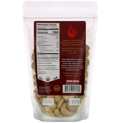 Equal Exchange,  Natural Cashews, 8 oz (227 g)