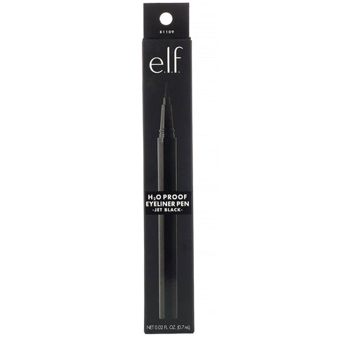 E.L.F., H2O Proof Eyeliner Pen, Jet Black, 0.02 fl oz (0.7 ml)