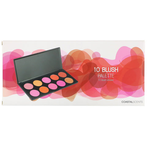 Coastal Scents, 10 Blush Palette, 1.23 oz (35 g)