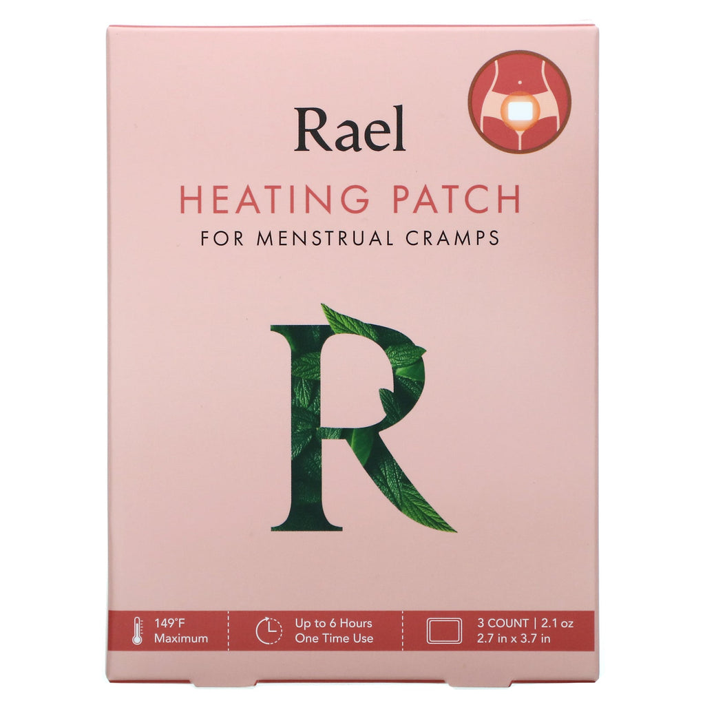 Rael, Heating Patch for Menstrual Cramps, 3 Patches, 0.7 oz Each