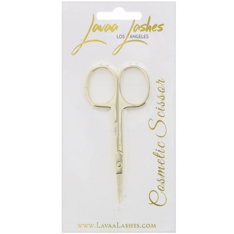 Lavaa Lashes, Cosmetic Scissor, Gold, 1 Count