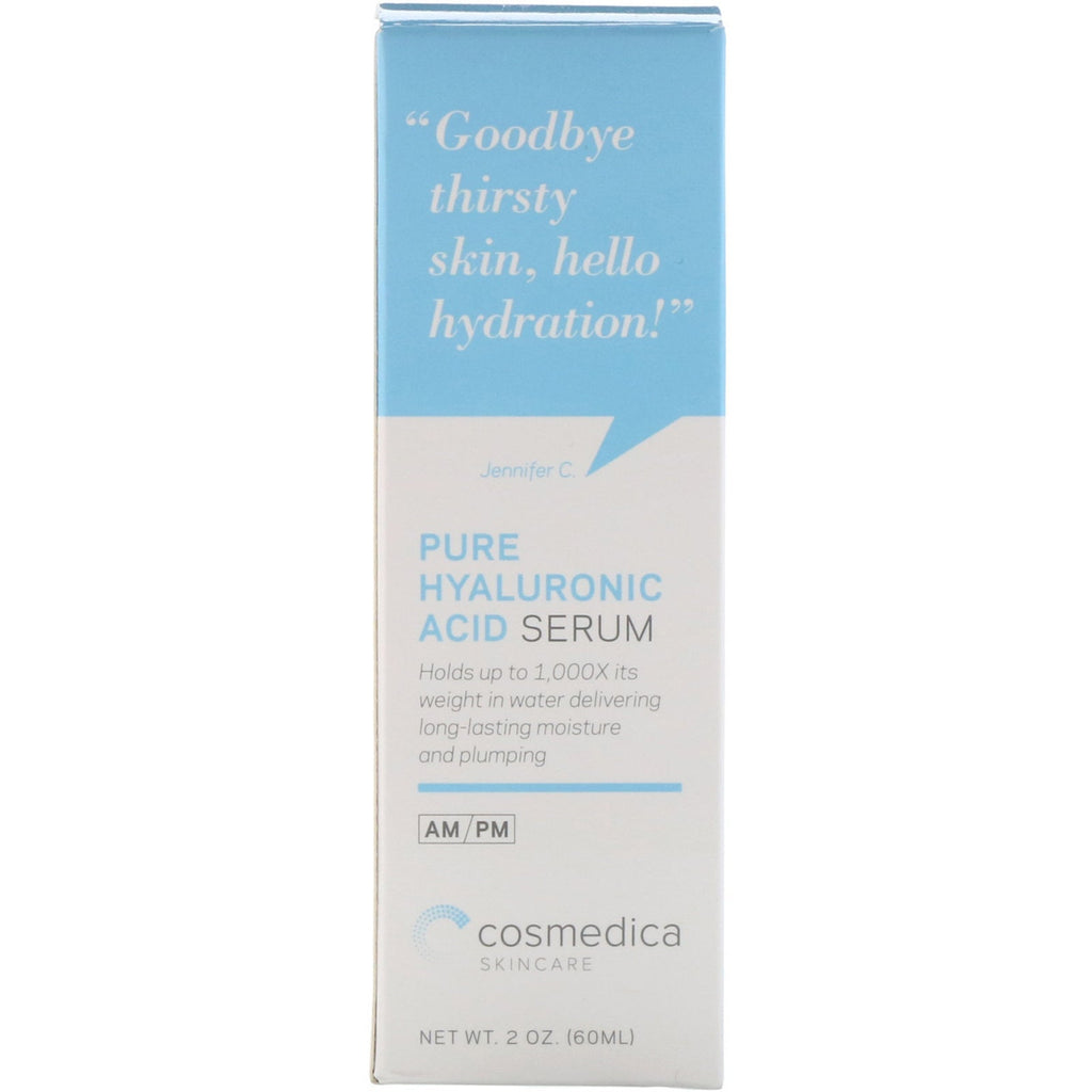 Cosmedica Skincare, Pure Hyaluronic Acid Serum, 2 oz (60 ml)