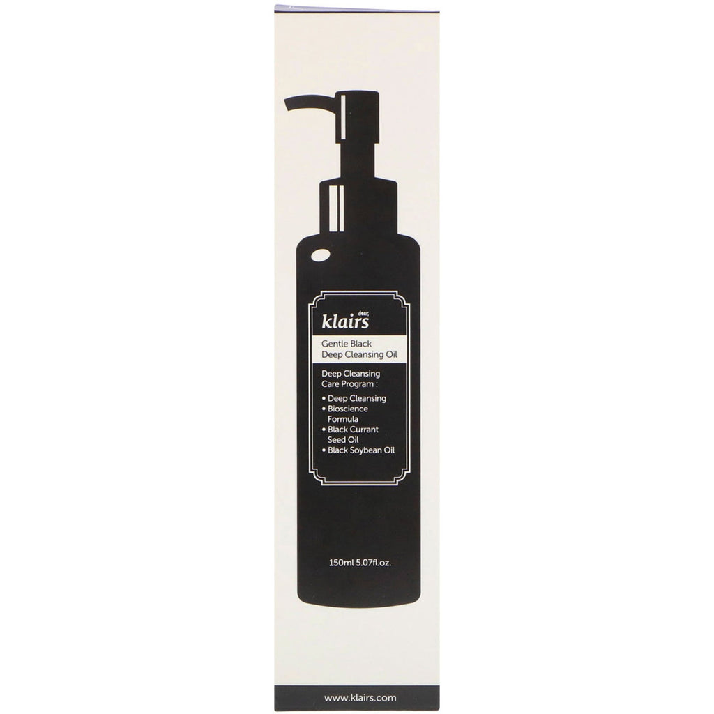 Dear, Klairs, Gentle Black Deep Cleansing Oil, 5.07 fl oz (150 ml)