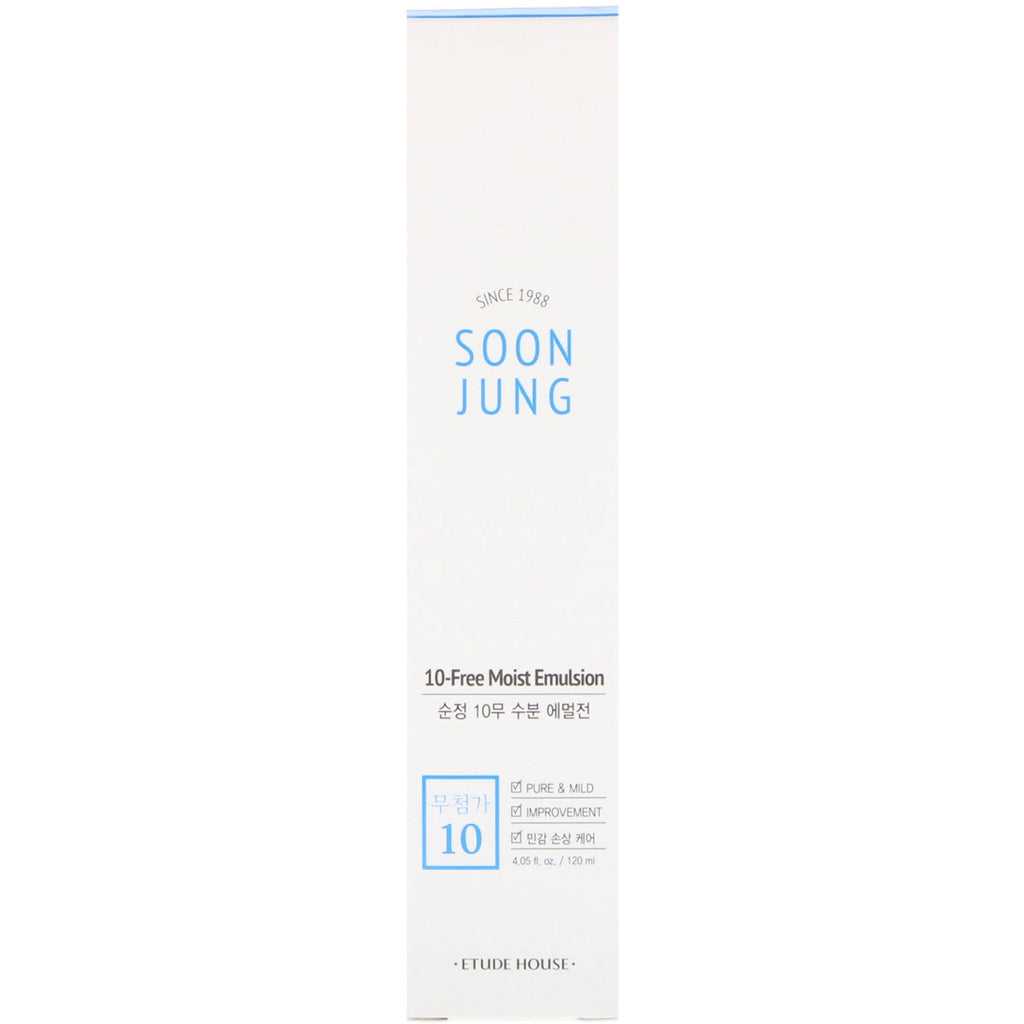 Etude House, Soon Jung, 10-Free Moist Emulsion, 4.05 fl oz (120 ml)