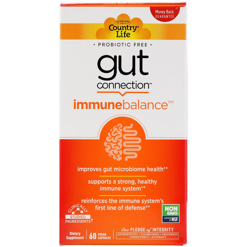 Country Life, Gut Connection, Immune Balance, 60 Vegan Capsules