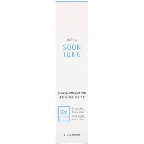 Etude House, Soon Jung, 2x Barrier Intensive Cream, 2.02 fl oz (60 ml)