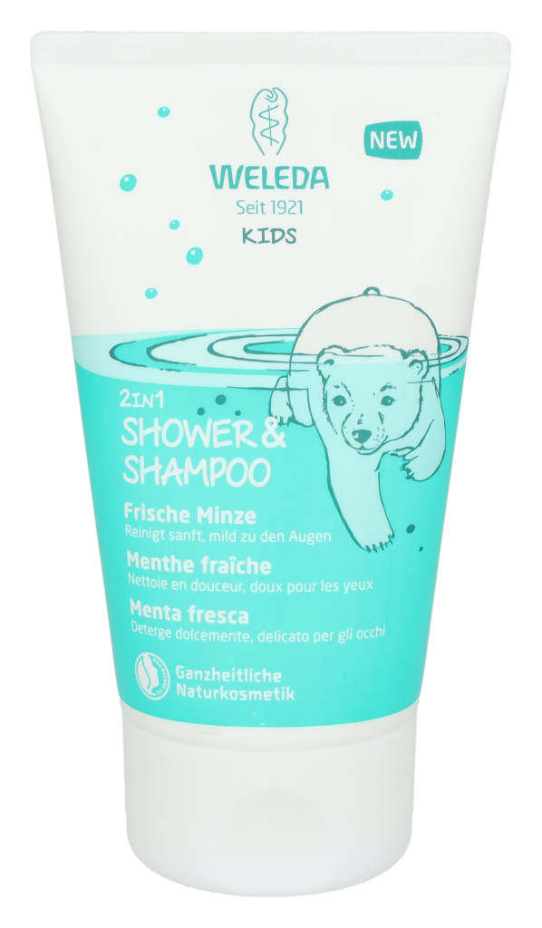 Weleda Kids 2in1 Shower &amp; Shampoo Fresh Mint 150 ml