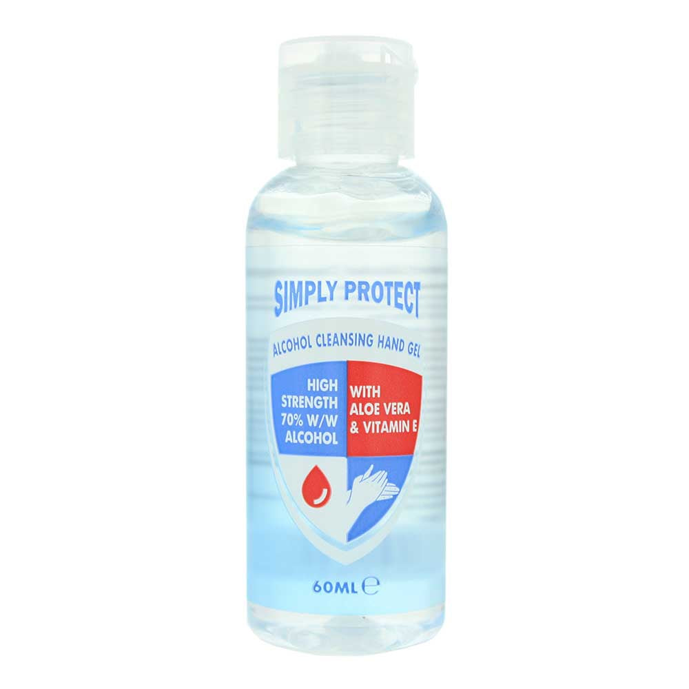 Simply Protect Alcohol Cleansing Hand Gel 60ml