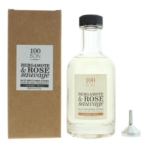 100 Bon Bergamote  Rose Sauvage Refill Eau de Parfum 200ml