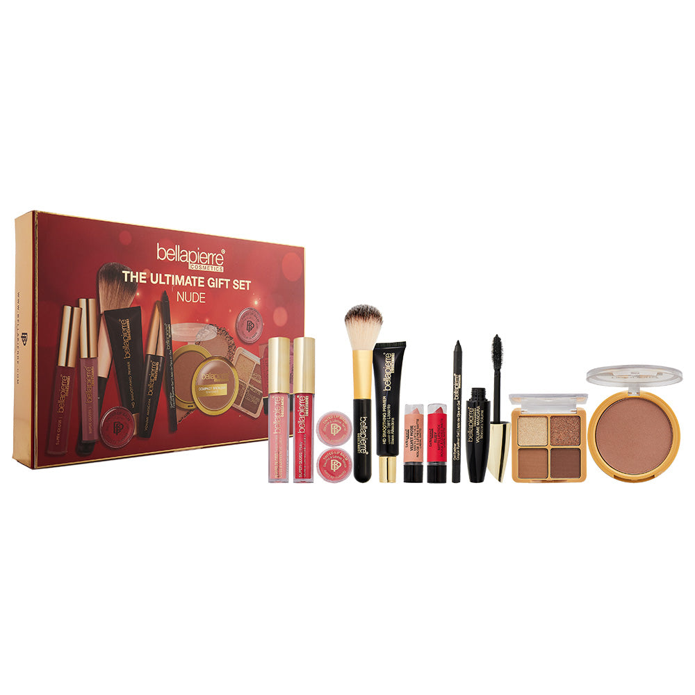 Bellapierre Cosmetics Ultimate Gift Set Nude 12 Piece Gift Set: Eye Palette 4.8g