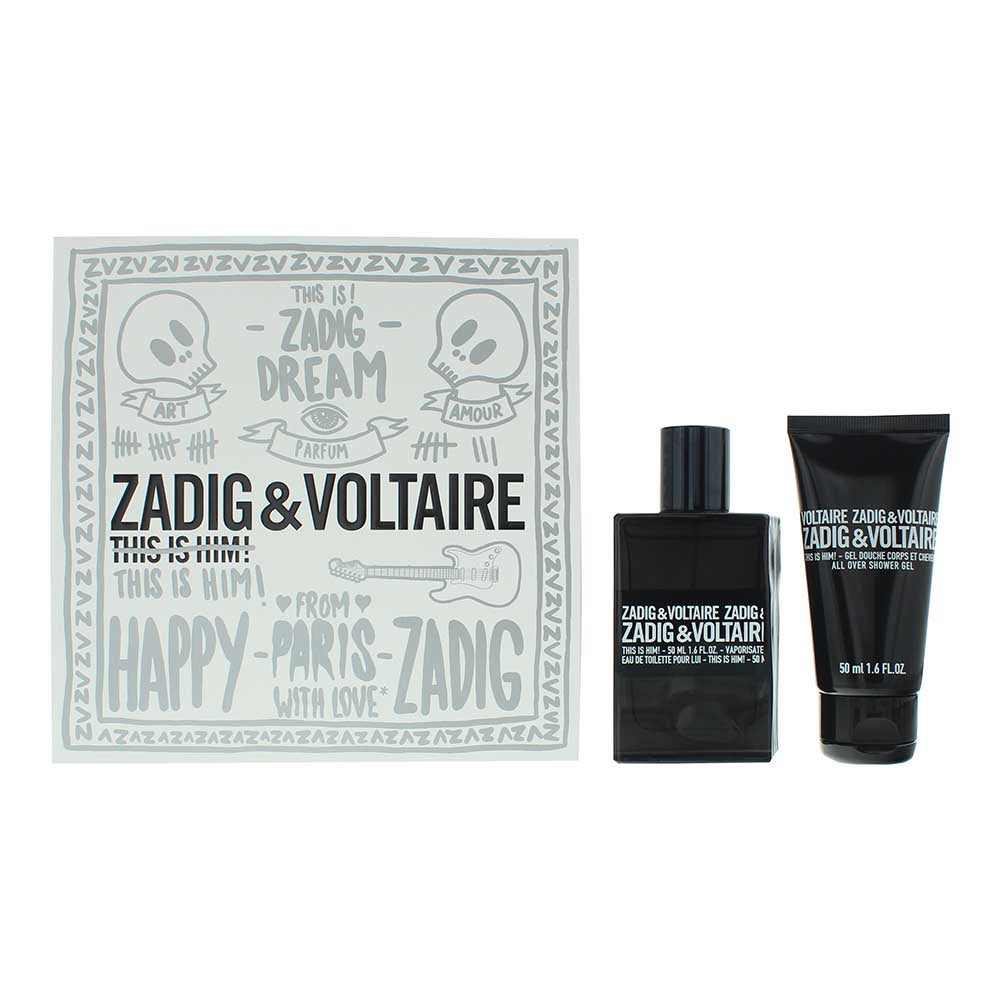 Zadig  Voltaire This Is Him! 2 Piece Gift Set: Eau de Toilette 50ml - Shower Ge
