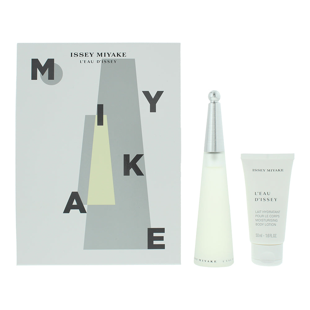 Issey Miyake L'eau D'issey 2 Piece Gift Set: Eau de Toilette 50ml - Body Lotion