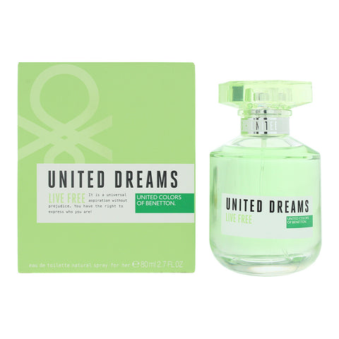 Benetton United Dreams Live Free Eau De Toilette 80ml