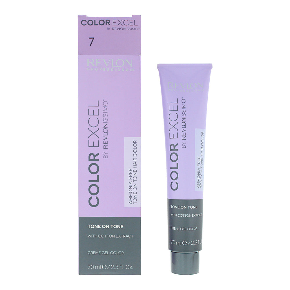 Revlon Color Excel 7 Medium Blonde Creme Gel Hair Colour 70ml