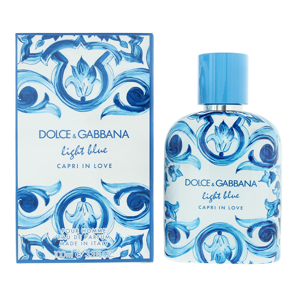 Dolce  Gabbana Light Blue Capri In Love Men Eau De Parfum 100ml