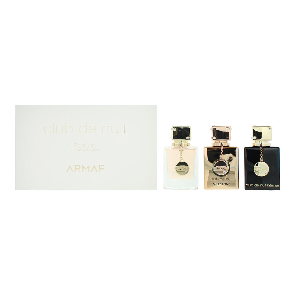 Armaf Club De Nuit 3 Piece Gift Set: Women Eau de Parfum 30ml - Milestone Eau de Parfum 30ml -  Intense Woman Eau de Parfum 30ml