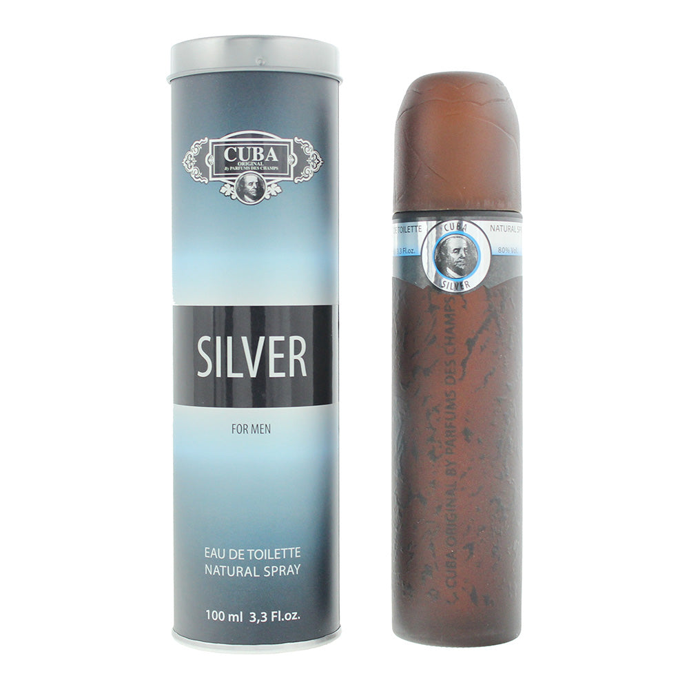 Cuba Silver For Men Eau de Toilette 100ml