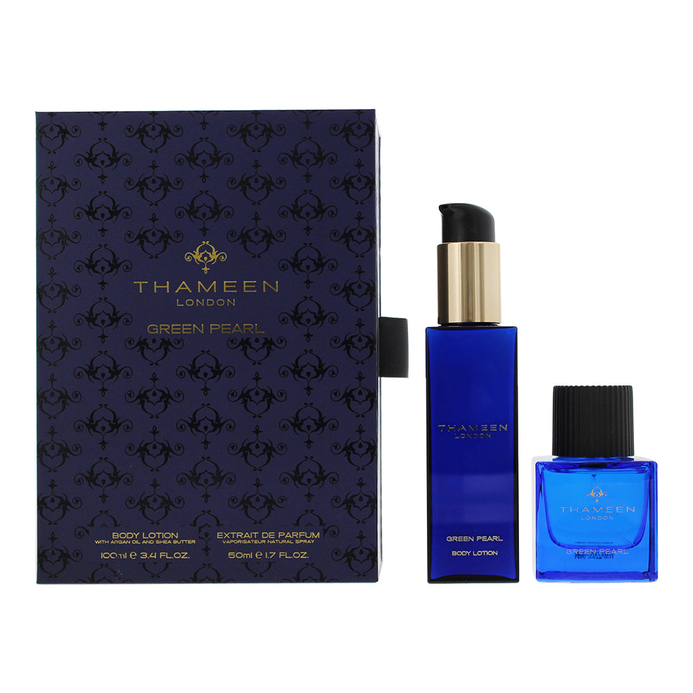 Thameen Green Pearl 2 Piece Gift Set: Extrait de Parfum 50ml - Body Lotion 100ml