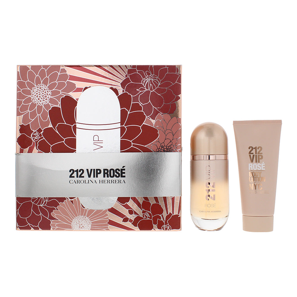 Carolina Herrera 212 Vip Rosé 2 Piece Gift Set: Eau de Parfum 80ml - Body Lotion