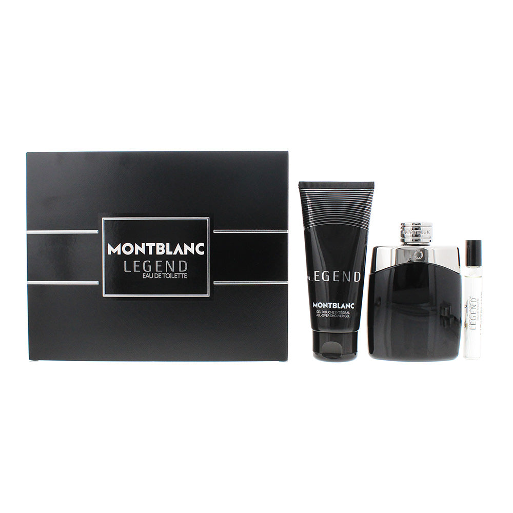 Montblanc Legend 3 Piece Gift Set: Eau de Toilette 100ml - Eau de Toilette 7.5ml
