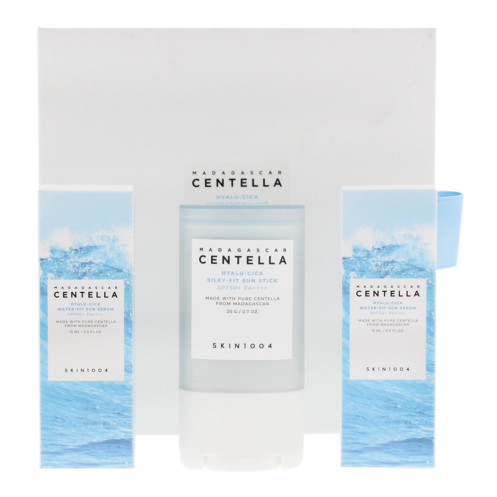 Skin1004 Madagascar  Centella Hyalu-Cica Sunsational 3 Piece Gift Set: Stick 20g