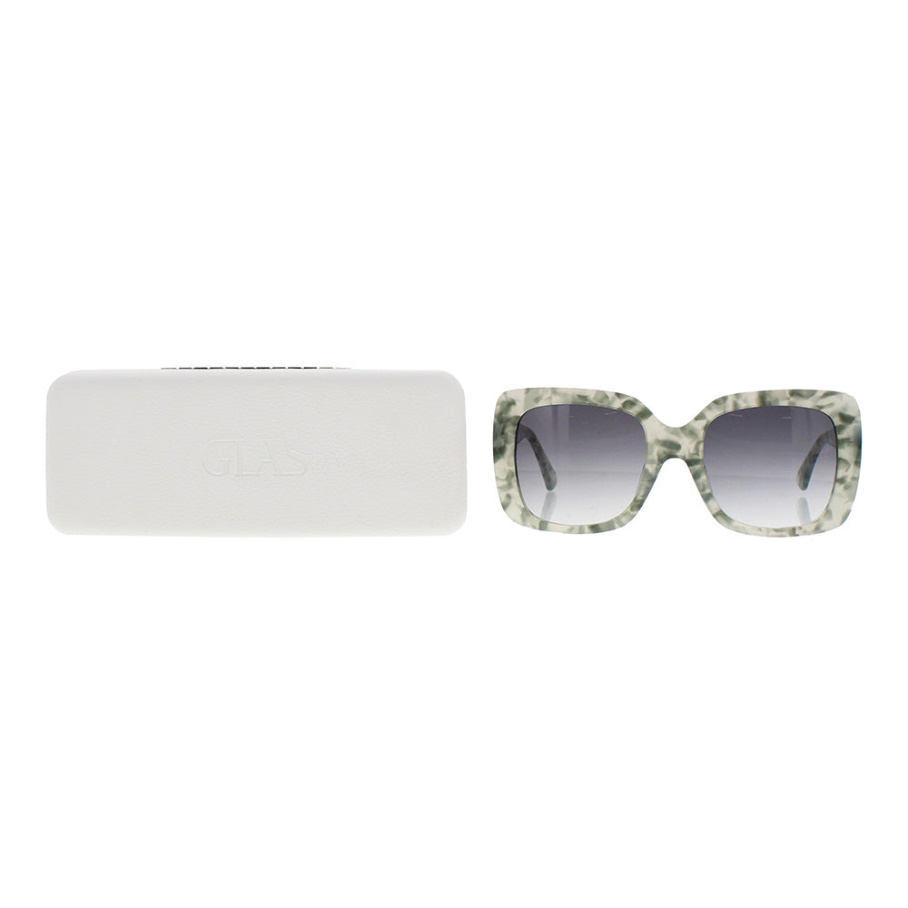 GLAS Eyewear Mio Green Marble UV400 Sunglasses