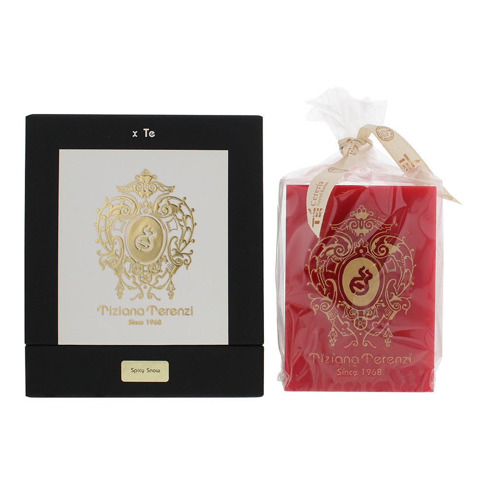 Tiziana Terenzi Spicy Snow Red Cubic Candela Dama Air Therapy Candle 1kg