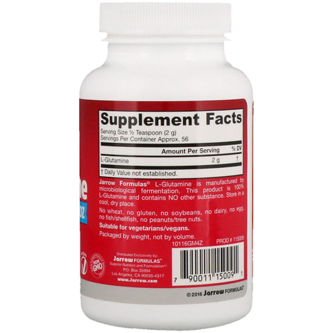 Jarrow Formulas, L-glutamina en polvo, 4 oz (113 g)