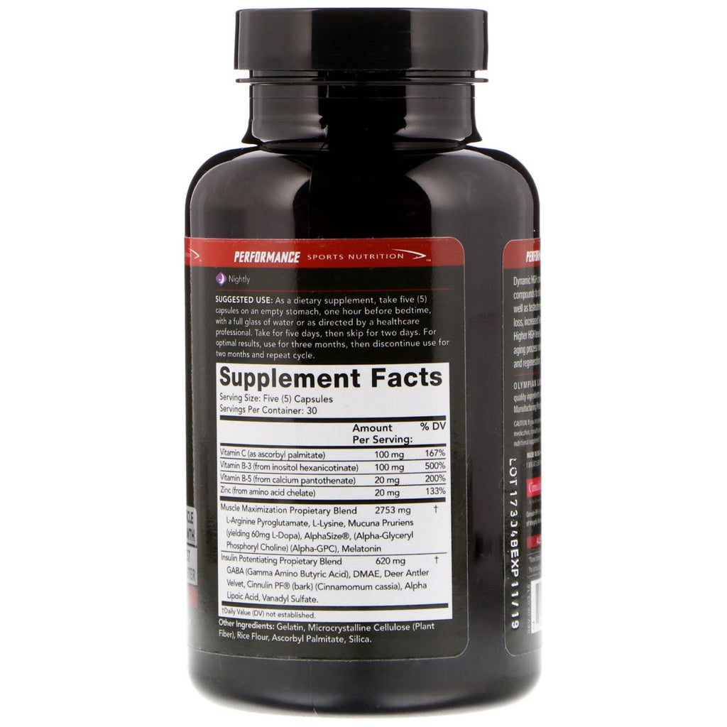 Olympian Labs, Dynamic HGH, 150 kapsler