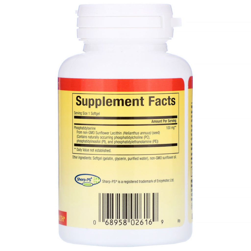 Natural Factors, PS Phosphatidylserine, 100 mg, 60 Softgels