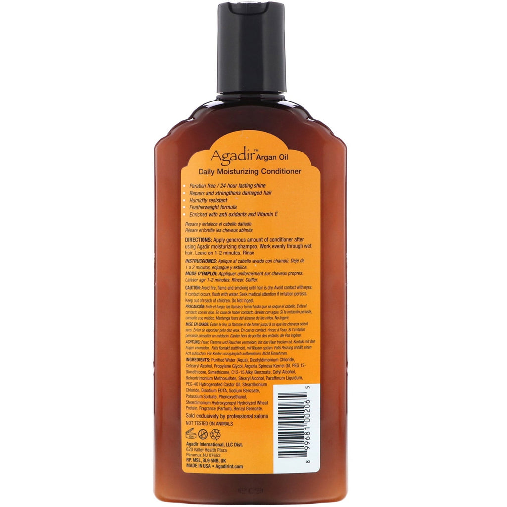 Agadir, Argan Oil, Daily Moisturizing Conditioner, Sulfatfri, 12,4 fl oz (366 ml)
