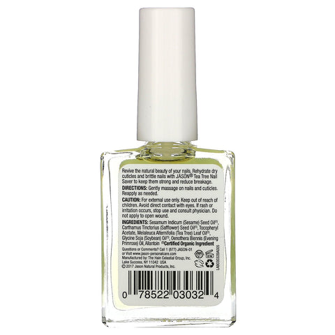 Jason Natural, Nail Saver, Tea Tree, 0.5 fl oz (15 ml)