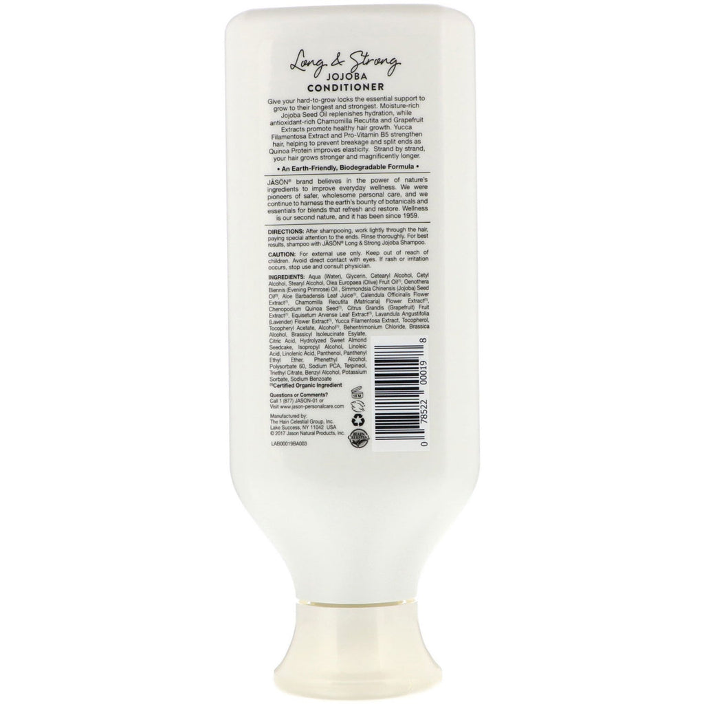 Jason Natural, Acondicionador de jojoba largo y fuerte, 16 fl oz (454 g)
