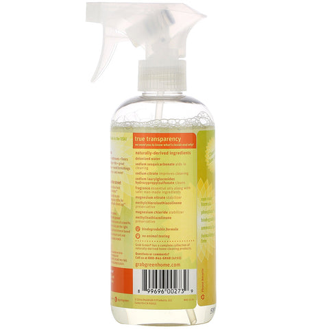 Grab Green, All Purpose Cleaner, Tangerine with Lemongrass, 16 oz (473 ml)