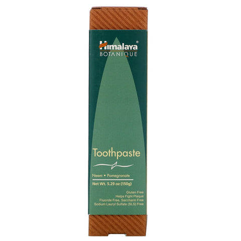 Himalaya, Botanique, Toothpaste, Neem, Pomegranate, Fluoride Free, 5.29 oz (150 g)