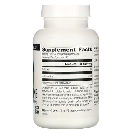 Source Naturals, L-glutamina en polvo, 3,53 oz (100 g)