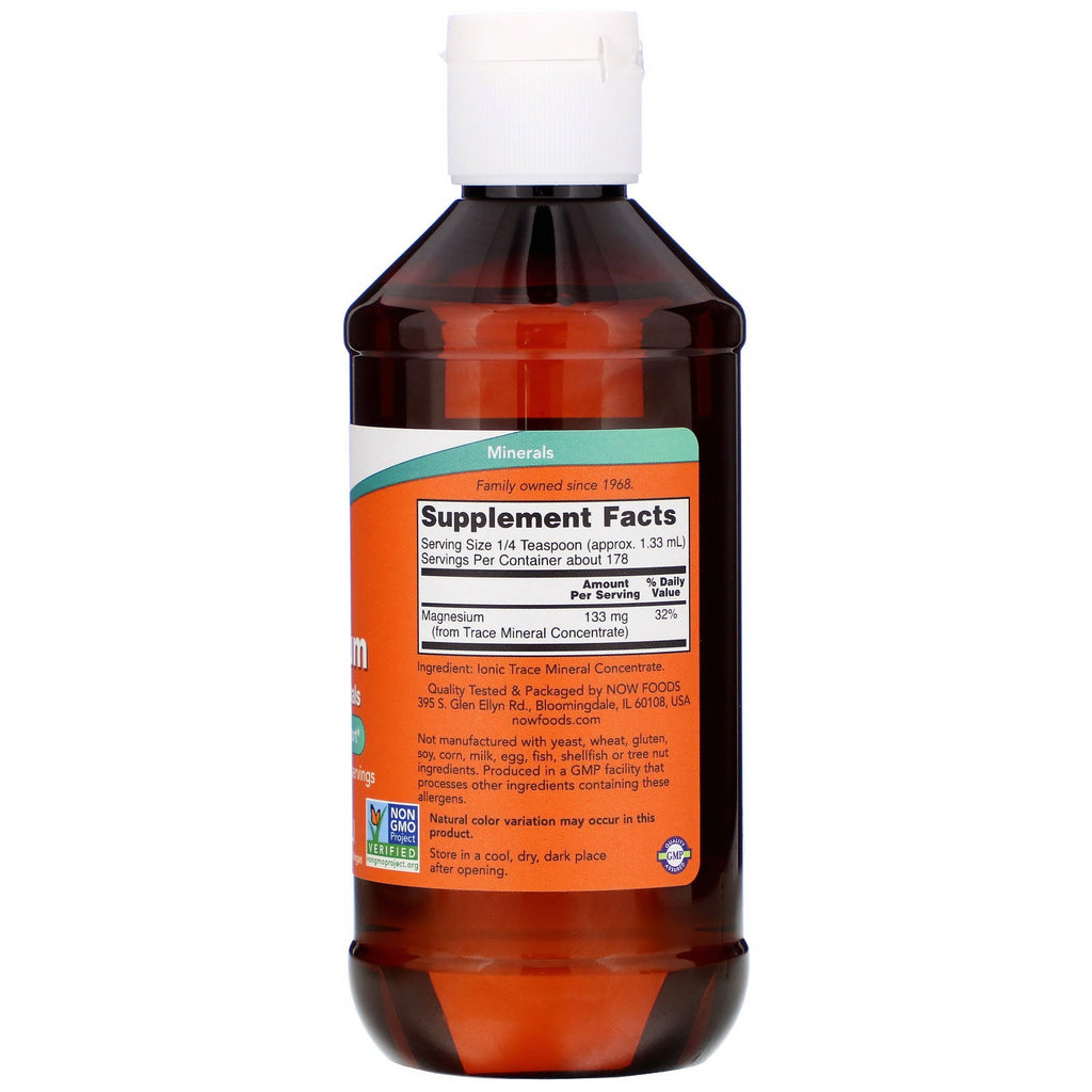 Now Foods, Liquid Magnesium with Trace Minerals, 8 fl oz (237 ml)