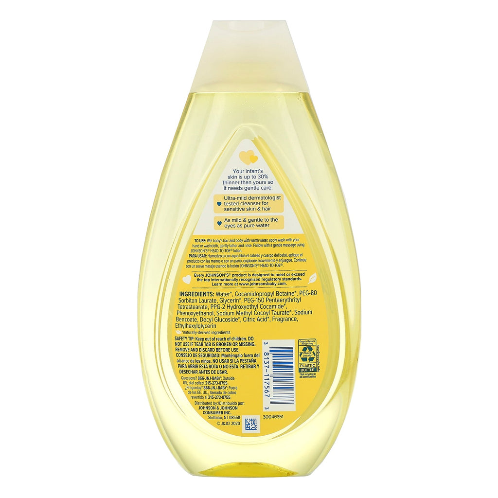 Johnson & Johnson, Head-To-Toe, Wash & Shampoo, 16.9 fl oz (500 ml)