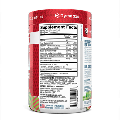 Dymatize Nutrition, BCAA para atletas, sandía, 300 g (10,58 oz)
