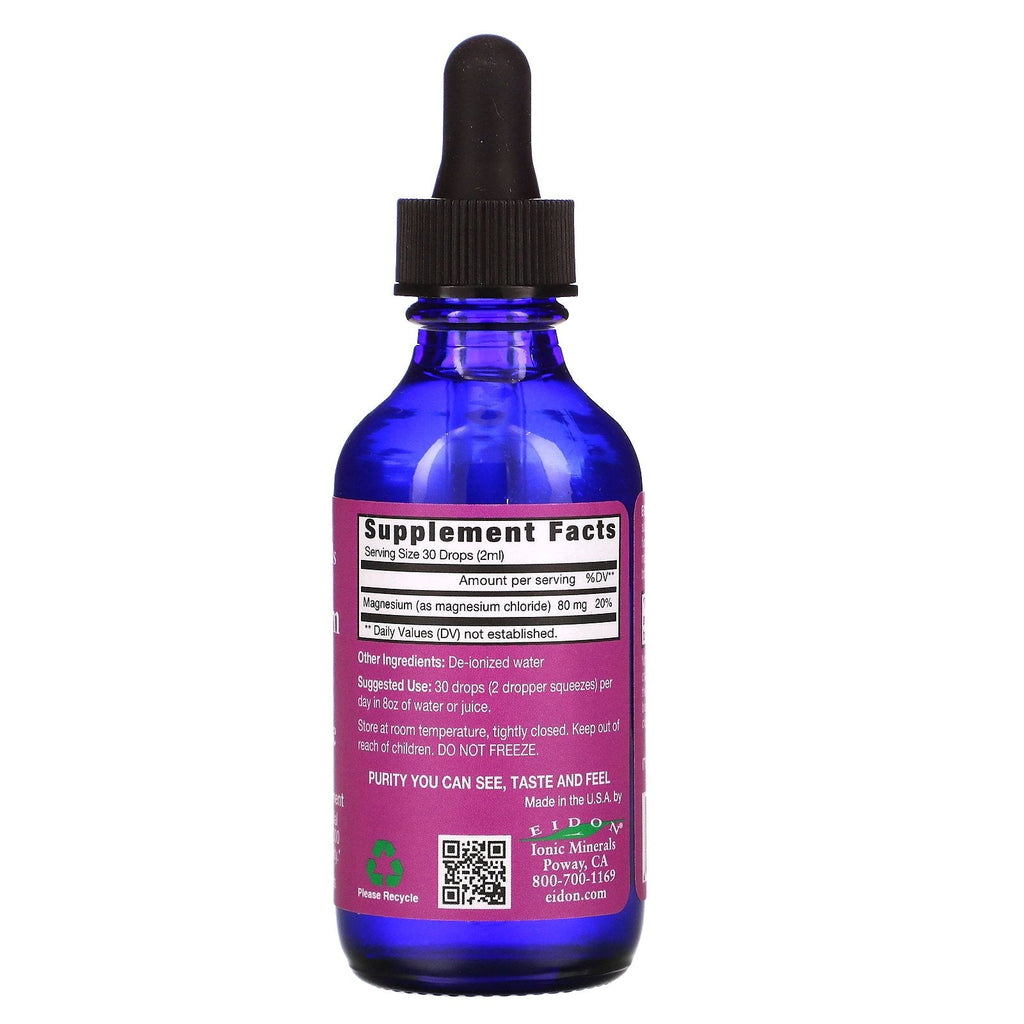 Eidon Mineral Supplements, Ionic Minerals, Magnesium, Liquid Concentrate, 2 oz (60 ml)