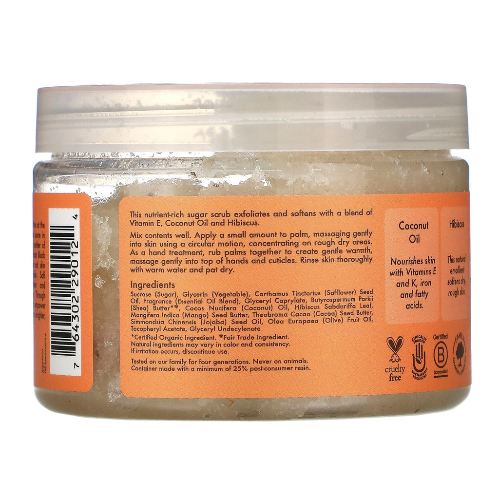 Shea Moisture, Illuminating Hand &amp; Body Scrub, Coconut &amp; Hibiscus, 12 oz (340 g)